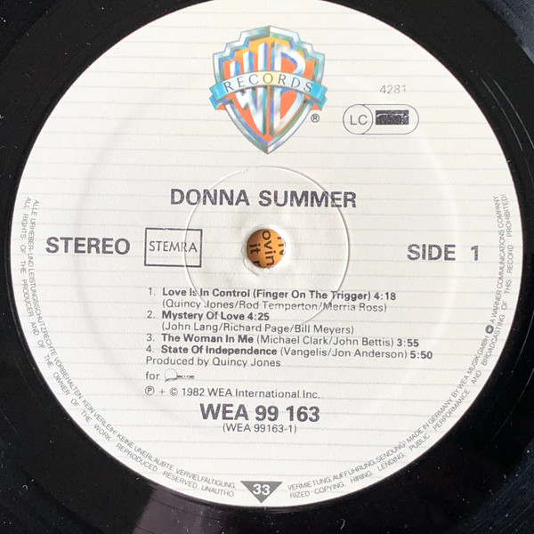 Donna Summer, Donna Summer - LP