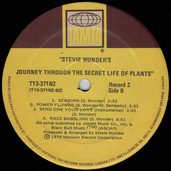 Stevie Wonder, Journey Through The Secret Life Of Plants - LP