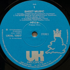 10cc, Sheet Music - LP: imagen 3