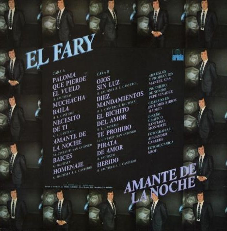 El Fary, Amante De La Noche - LP
