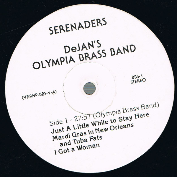 Dejan's Olympia Brass Band, Olympia Serenaders, Serenaders - LP