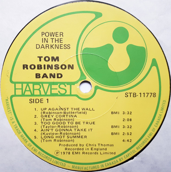 Tom Robinson Band, Power In The Darkness - LP