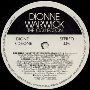 Dionne Warwick, The Collection - LP: imagen 5