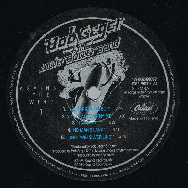 Bob Seger And The Silver Bullet Band, Against The Wind - LP
