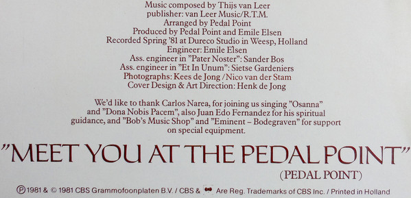 Pedal Point, Dona Nobis Pacem - LP