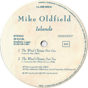 Mike Oldfield, Islands - LP: imagen 3