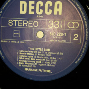 Marianne Faithfull, Marianne Faithfull - LP: imagen 4