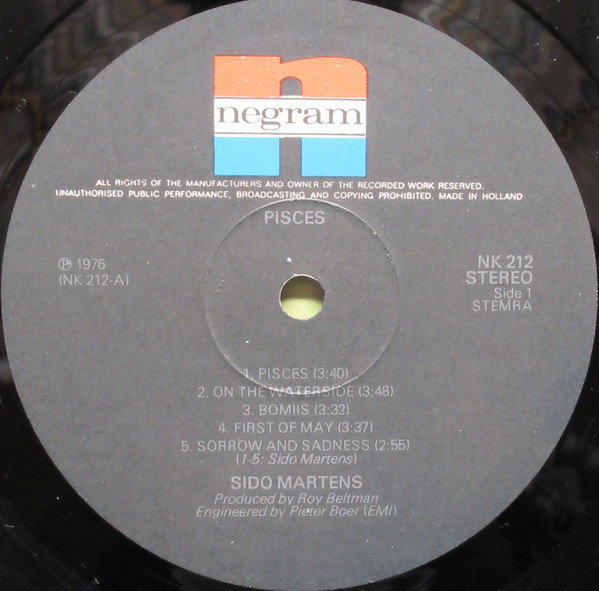 Sido Martens, Pisces - LP