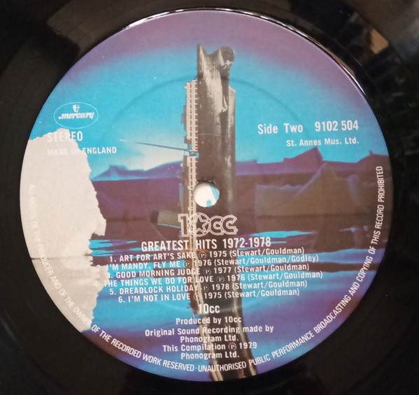 10cc, Greatest Hits 1972-1978 - LP