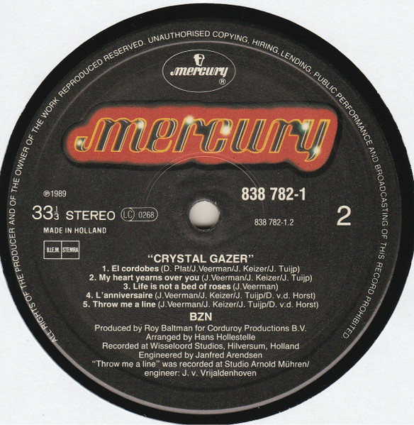 BZN, Crystal Gazer - LP