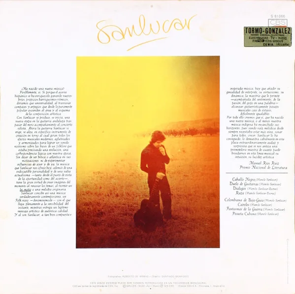 Manolo Sanlucar, Sanlucar - LP
