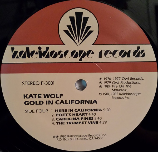 Kate Wolf, Gold In California - LP