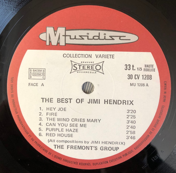 The Fremont's Group, The Best Of Jimi Hendrix - LP