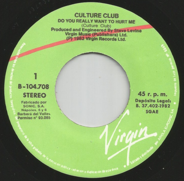 Culture Club, Do You Really Want To Hurt Me = ¿Quieres Hacerme Daño? - Singles