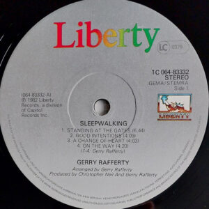 Gerry Rafferty, Sleepwalking - LP: imagen 3