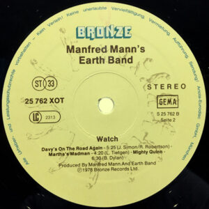 Manfred Mann's Earth Band, Watch - LP: imagen 4