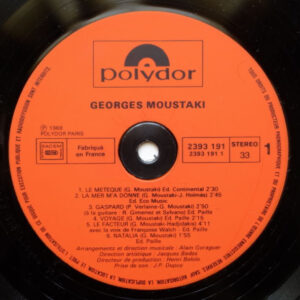 Georges Moustaki, Georges Moustaki - LP: imagen 3
