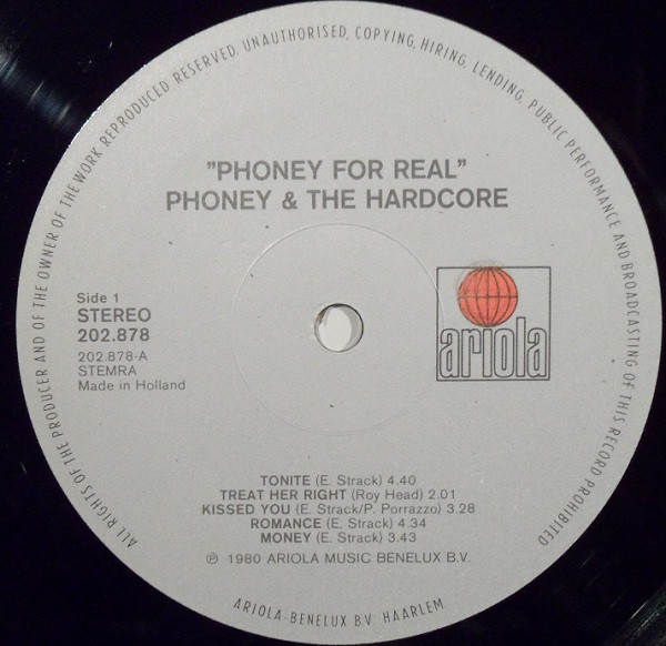 Phoney & The Hardcore, Phoney For Real - LP