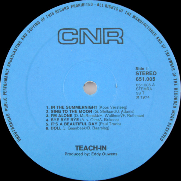Teach-In, Roll Along - LP