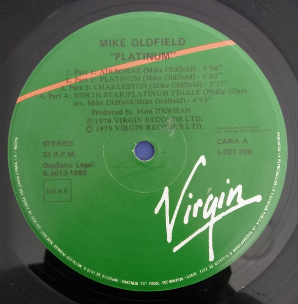 Mike Oldfield, Platinum - LP
