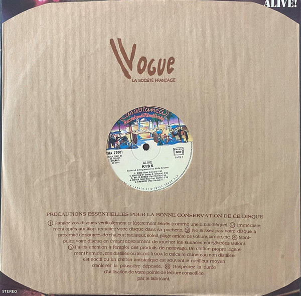 Kiss, Alive! - LP Album Stereo