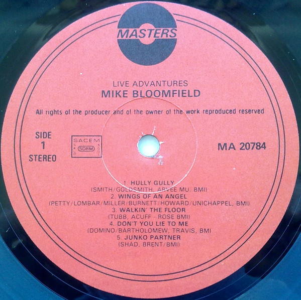 Mike Bloomfield, Live Adventures - LP