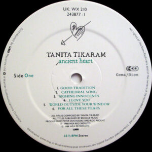 Tanita Tikaram, Ancient Heart - LP: imagen 3