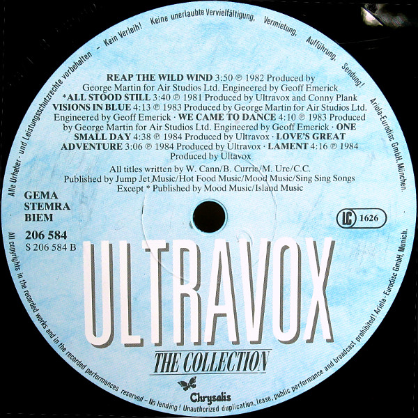 Ultravox, The Collection - LP