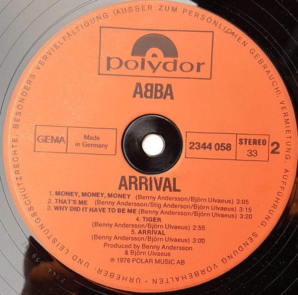 ABBA, Arrival - LP Album Stereo