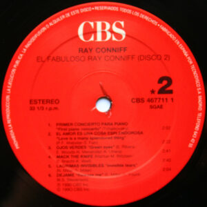 Ray Conniff, El Fabuloso Ray Conniff - 30 Grandes Canciones - LP: imagen 6