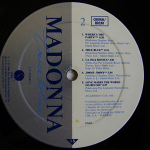 Madonna, True Blue - LP: imagen 4
