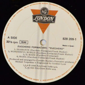 Zucchero, Zucchero - LP: imagen 7