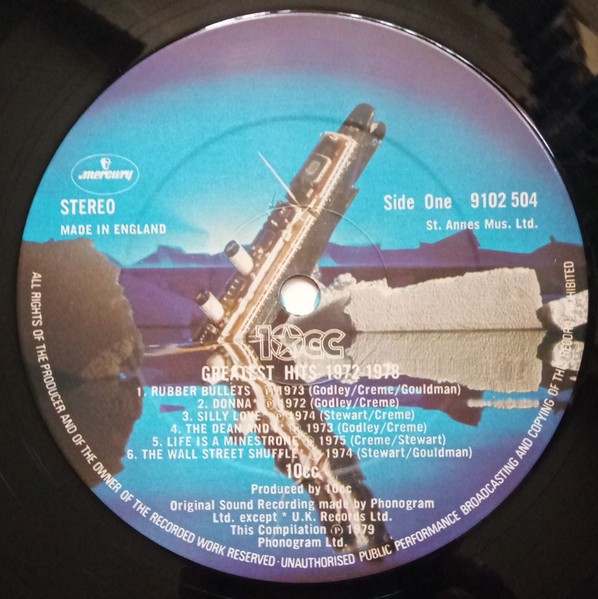 10cc, Greatest Hits 1972-1978 - LP