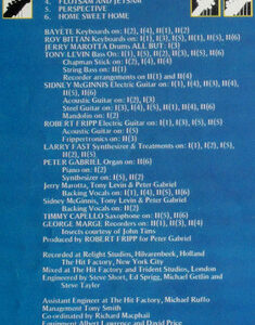 Peter Gabriel, Peter Gabriel - LP: imagen 10