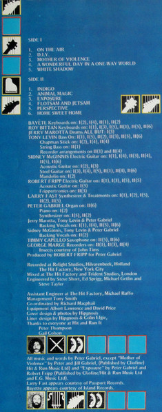 Peter Gabriel, Peter Gabriel - LP