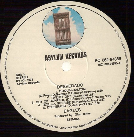 Eagles, Desperado - LP