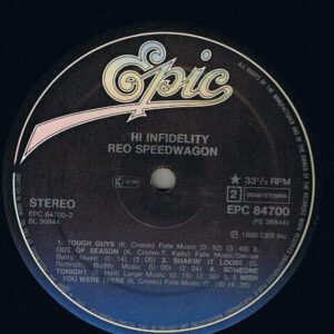 REO Speedwagon, Hi Infidelity - LP: imagen 4