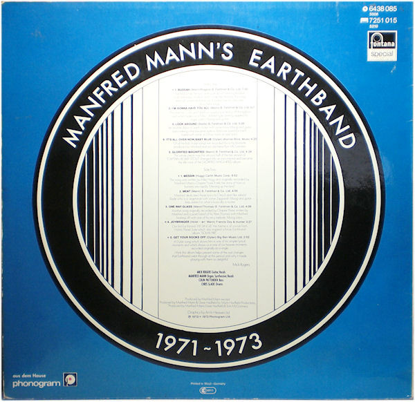 Manfred Mann's Earth Band, 1971 - 1973 - LP