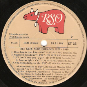 Bee Gees, Años Dorados 1975-1980 - LP: imagen 4