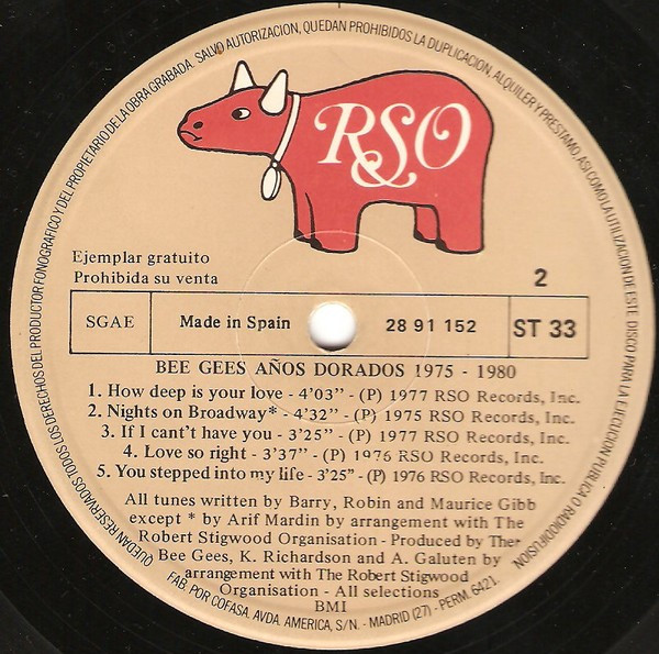 Bee Gees, Años Dorados 1975-1980 - LP