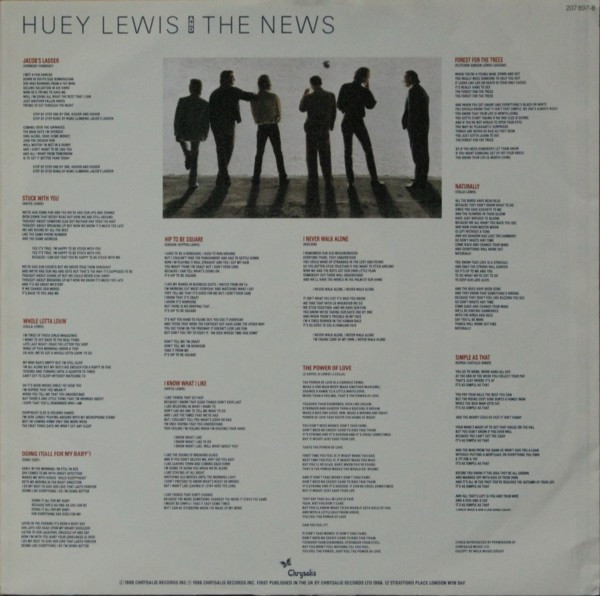 Huey Lewis And The News, Fore! - LP