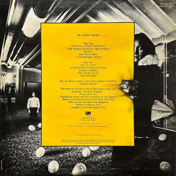 10cc, Sheet Music - LP