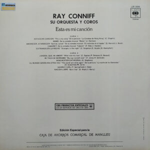 Ray Conniff And His Orchestra & Chorus, This Is My Song = Esta Es Mi Canción - LP: imagen 2