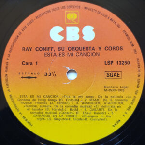 Ray Conniff And His Orchestra & Chorus, This Is My Song = Esta Es Mi Canción - LP: imagen 3