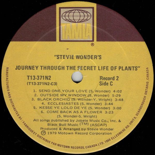 Stevie Wonder, Journey Through The Secret Life Of Plants - LP