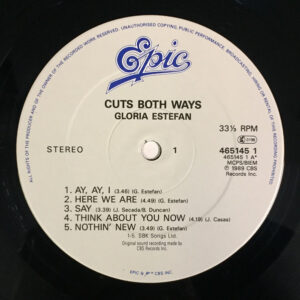 Gloria Estefan, Cuts Both Ways - LP: imagen 3