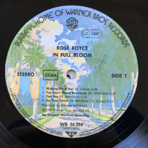 Rose Royce, In Full Bloom - LP: imagen 5