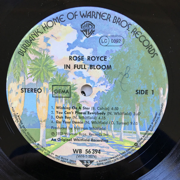 Rose Royce, In Full Bloom - LP