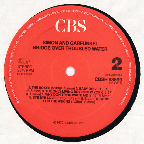 Simon & Garfunkel, Bridge Over Troubled Water - LP