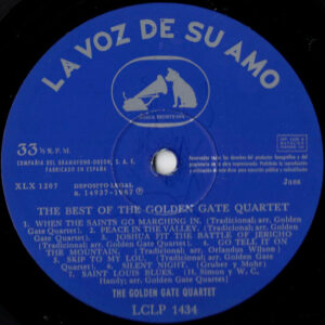 The Golden Gate Quartet, The Best Of The Golden Gate Quartet - LP: imagen 3